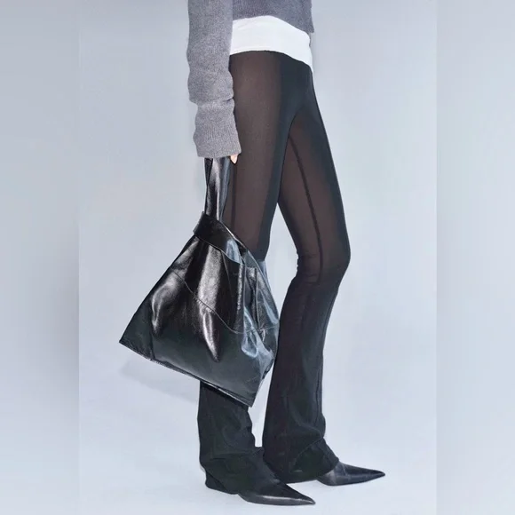 H&M MESH BLAYPANTS SIZE L - Picture 1 of 6